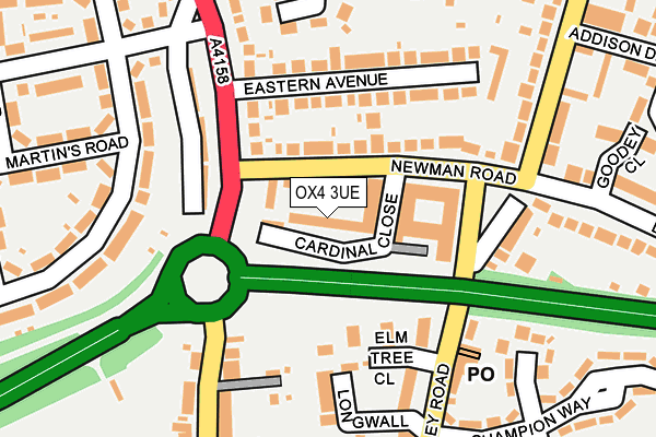 OX4 3UE map - OS OpenMap – Local (Ordnance Survey)