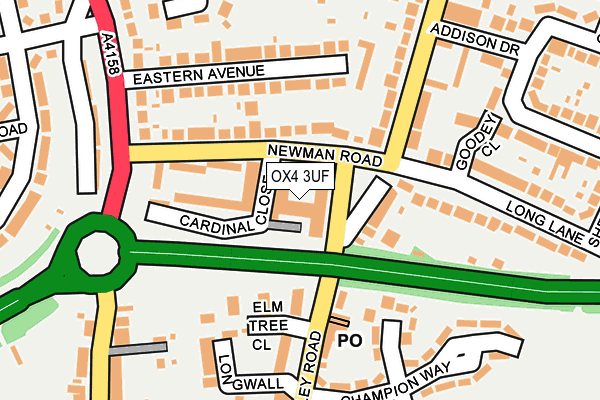 OX4 3UF map - OS OpenMap – Local (Ordnance Survey)