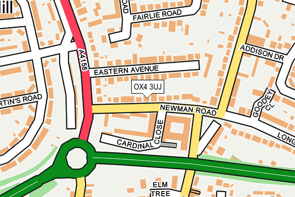 OX4 3UJ map - OS OpenMap – Local (Ordnance Survey)