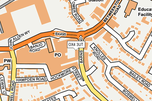 OX4 3UT map - OS OpenMap – Local (Ordnance Survey)