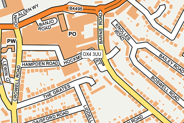 OX4 3UU map - OS OpenMap – Local (Ordnance Survey)