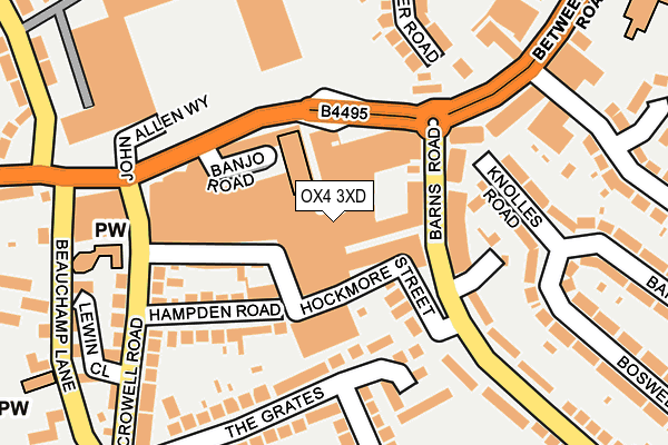 OX4 3XD map - OS OpenMap – Local (Ordnance Survey)