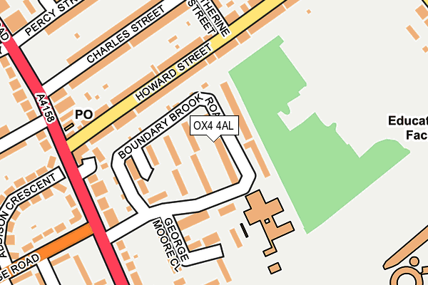 OX4 4AL map - OS OpenMap – Local (Ordnance Survey)