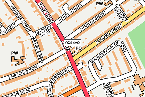 OX4 4AQ map - OS OpenMap – Local (Ordnance Survey)