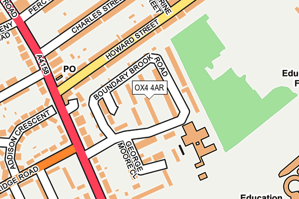 OX4 4AR map - OS OpenMap – Local (Ordnance Survey)