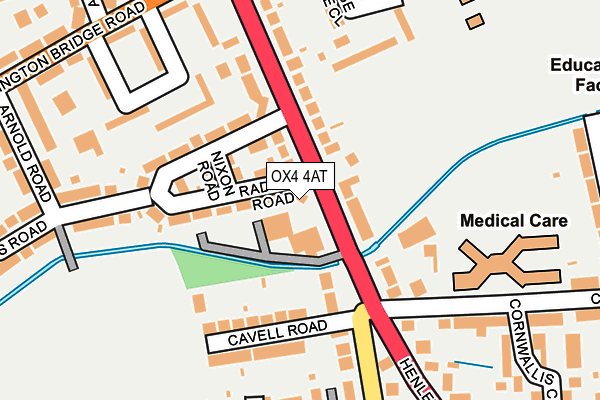 OX4 4AT map - OS OpenMap – Local (Ordnance Survey)
