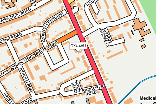 OX4 4AU map - OS OpenMap – Local (Ordnance Survey)