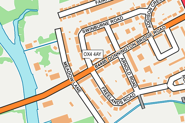 OX4 4AY map - OS OpenMap – Local (Ordnance Survey)