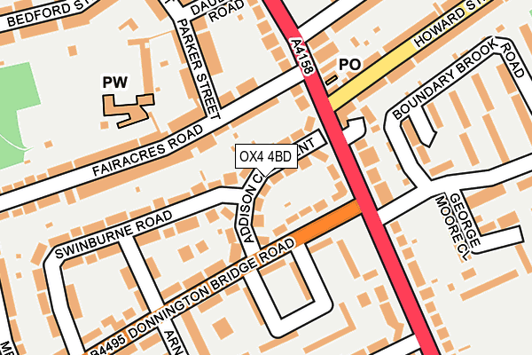 OX4 4BD map - OS OpenMap – Local (Ordnance Survey)
