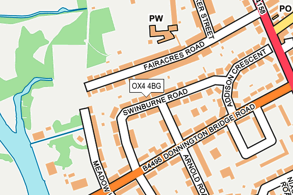 OX4 4BG map - OS OpenMap – Local (Ordnance Survey)