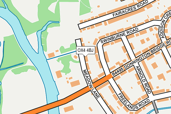 OX4 4BJ map - OS OpenMap – Local (Ordnance Survey)