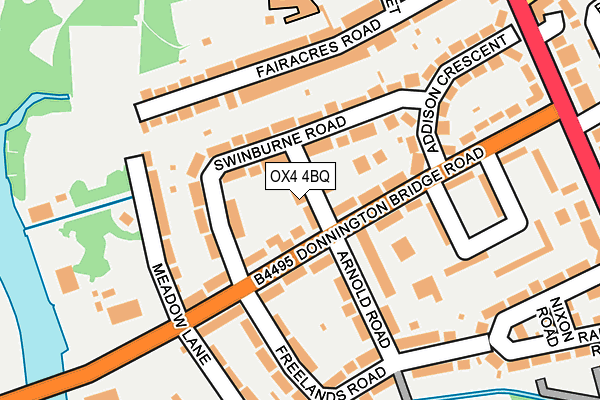 OX4 4BQ map - OS OpenMap – Local (Ordnance Survey)