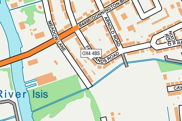 OX4 4BS map - OS OpenMap – Local (Ordnance Survey)