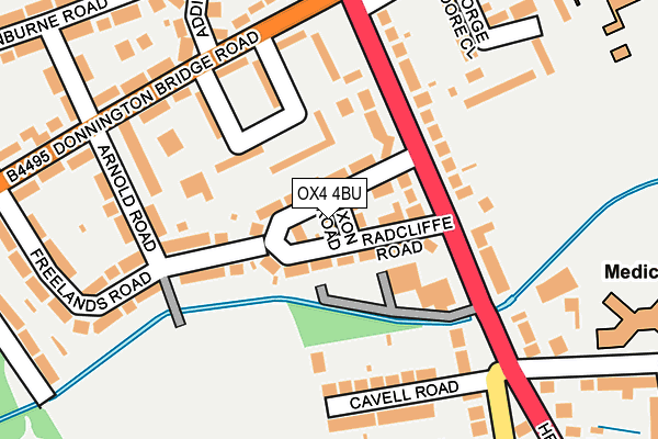 OX4 4BU map - OS OpenMap – Local (Ordnance Survey)