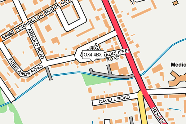 OX4 4BX map - OS OpenMap – Local (Ordnance Survey)