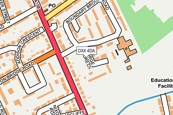 OX4 4DA map - OS OpenMap – Local (Ordnance Survey)