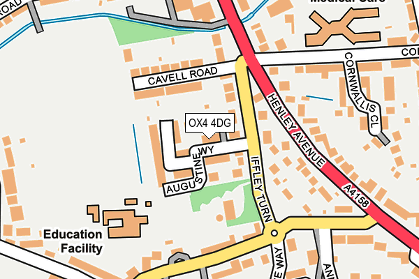 OX4 4DG map - OS OpenMap – Local (Ordnance Survey)