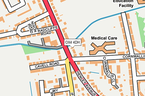 OX4 4DH map - OS OpenMap – Local (Ordnance Survey)