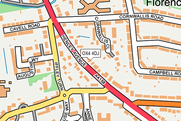 OX4 4DJ map - OS OpenMap – Local (Ordnance Survey)