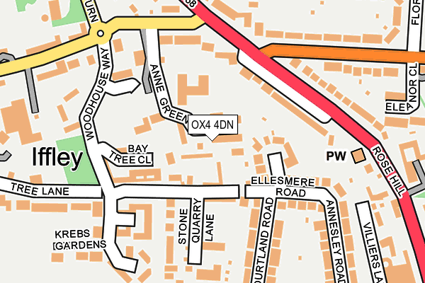 OX4 4DN map - OS OpenMap – Local (Ordnance Survey)