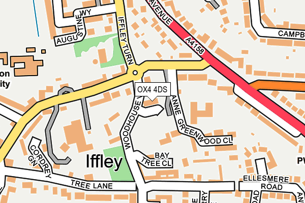 OX4 4DS map - OS OpenMap – Local (Ordnance Survey)