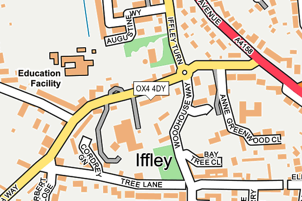 OX4 4DY map - OS OpenMap – Local (Ordnance Survey)