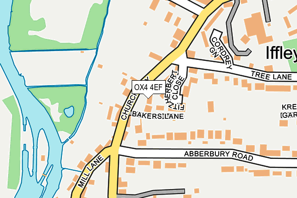OX4 4EF map - OS OpenMap – Local (Ordnance Survey)