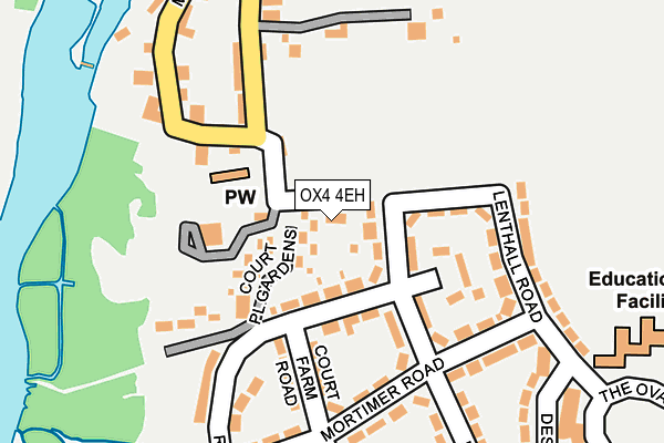 OX4 4EH map - OS OpenMap – Local (Ordnance Survey)