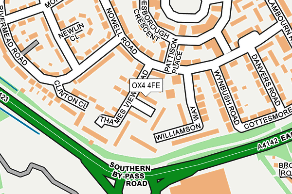 OX4 4FE map - OS OpenMap – Local (Ordnance Survey)