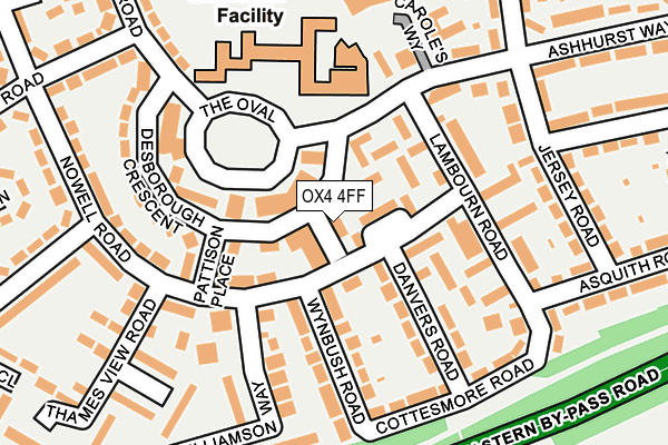 OX4 4FF map - OS OpenMap – Local (Ordnance Survey)