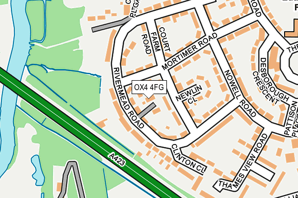 OX4 4FG map - OS OpenMap – Local (Ordnance Survey)