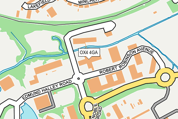 OX4 4GA map - OS OpenMap – Local (Ordnance Survey)