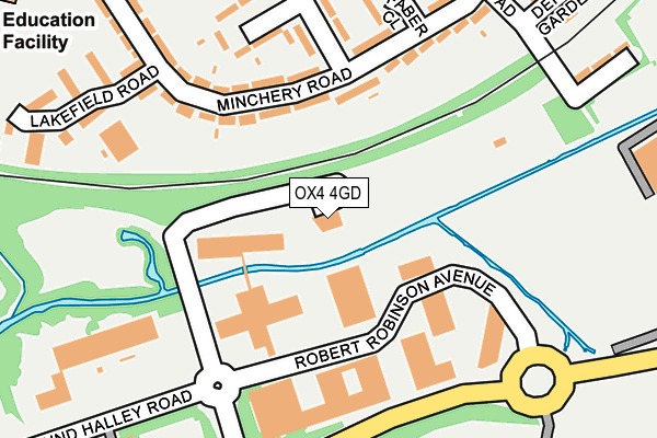 OX4 4GD map - OS OpenMap – Local (Ordnance Survey)