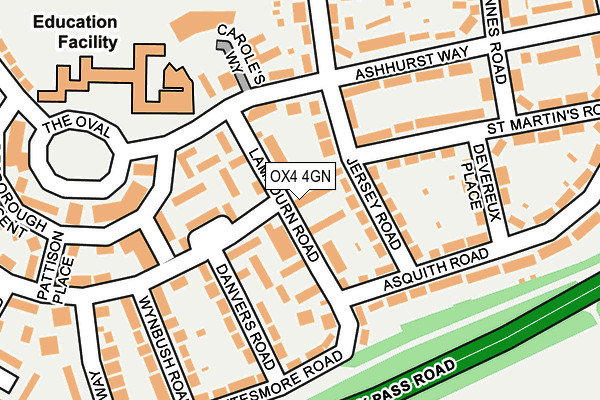 OX4 4GN map - OS OpenMap – Local (Ordnance Survey)