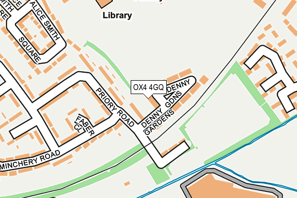 OX4 4GQ map - OS OpenMap – Local (Ordnance Survey)