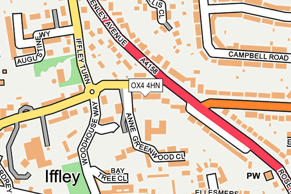 OX4 4HN map - OS OpenMap – Local (Ordnance Survey)