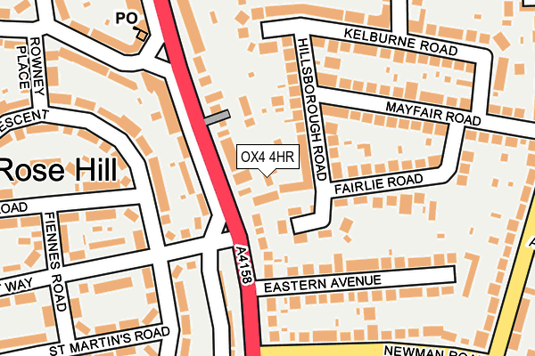 OX4 4HR map - OS OpenMap – Local (Ordnance Survey)
