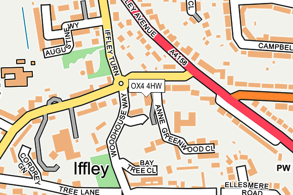 OX4 4HW map - OS OpenMap – Local (Ordnance Survey)