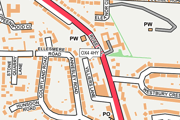 OX4 4HY map - OS OpenMap – Local (Ordnance Survey)