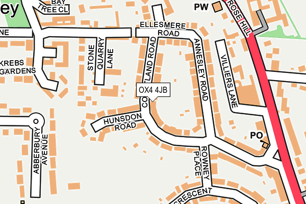 OX4 4JB map - OS OpenMap – Local (Ordnance Survey)