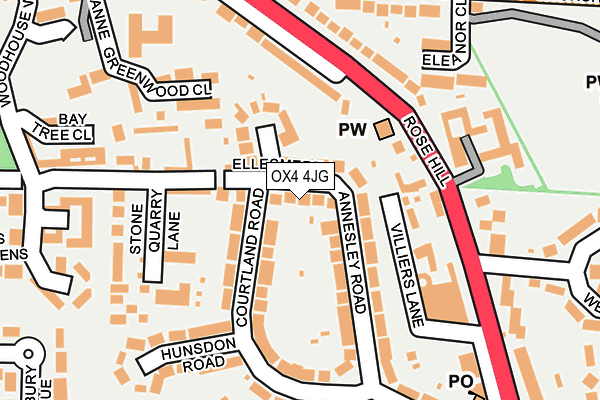 OX4 4JG map - OS OpenMap – Local (Ordnance Survey)