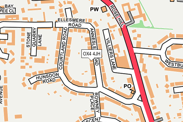 OX4 4JH map - OS OpenMap – Local (Ordnance Survey)