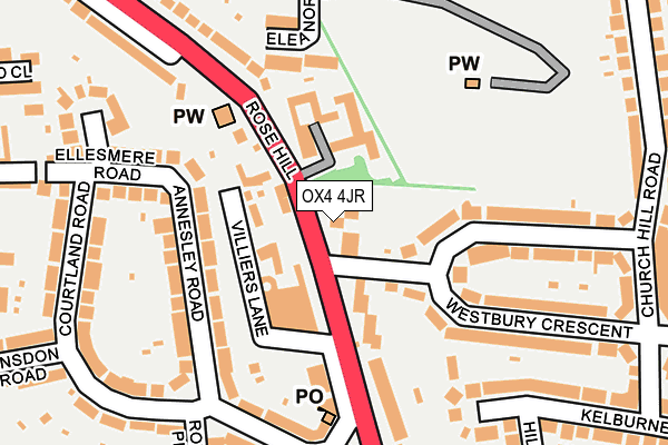 OX4 4JR map - OS OpenMap – Local (Ordnance Survey)