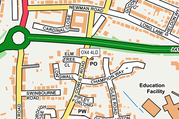 OX4 4LD map - OS OpenMap – Local (Ordnance Survey)