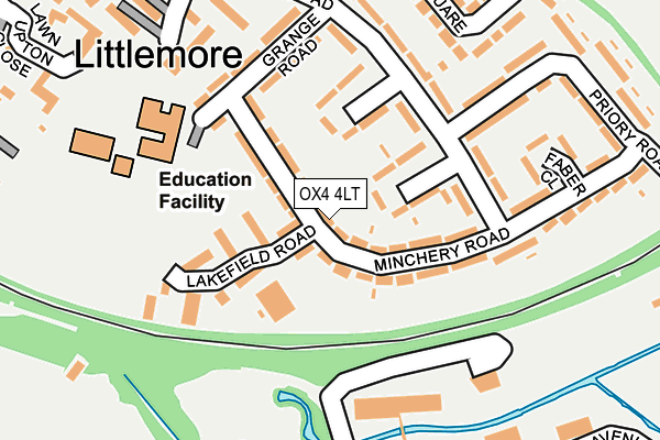 OX4 4LT map - OS OpenMap – Local (Ordnance Survey)