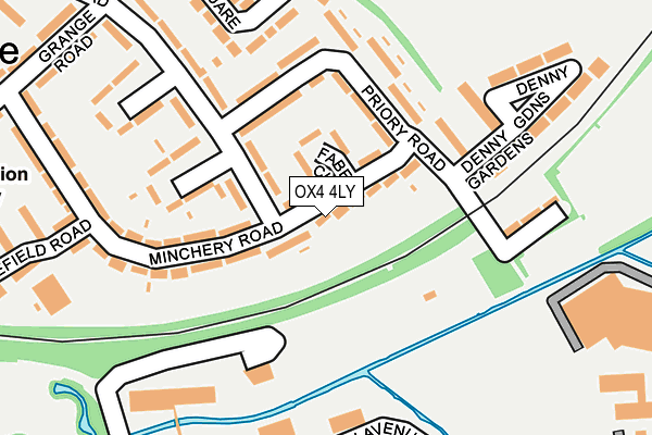 OX4 4LY map - OS OpenMap – Local (Ordnance Survey)