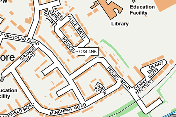 OX4 4NB map - OS OpenMap – Local (Ordnance Survey)