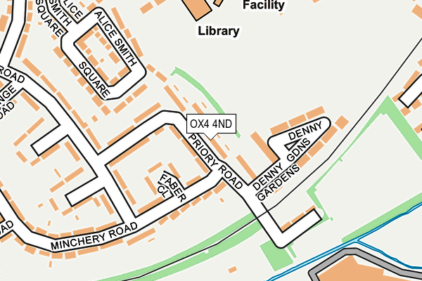 OX4 4ND map - OS OpenMap – Local (Ordnance Survey)