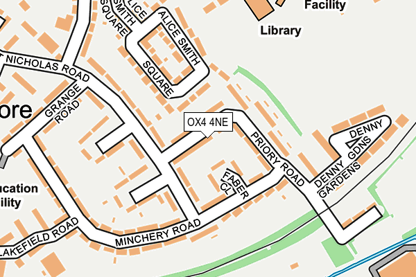 OX4 4NE map - OS OpenMap – Local (Ordnance Survey)