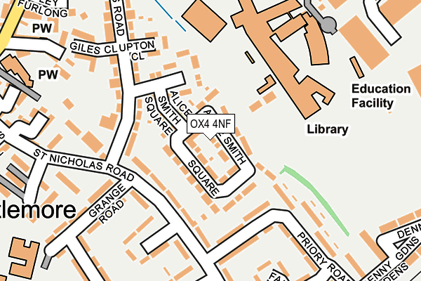 OX4 4NF map - OS OpenMap – Local (Ordnance Survey)